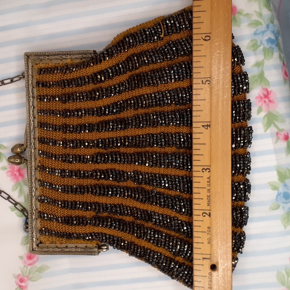 Antique Vintage Beaded Purse Small Size - Picture 7 of 9